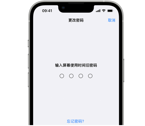 罗定iPhone屏幕维修分享iPhone屏幕使用时间密码忘记了怎么办 