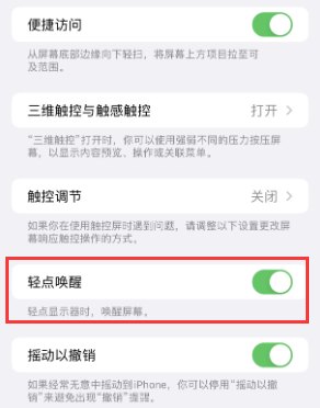 罗定苹果授权维修站分享iPhone轻点无法唤醒怎么办 