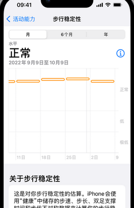 罗定iPhone手机维修如何在iPhone开启'步行稳定性通知'