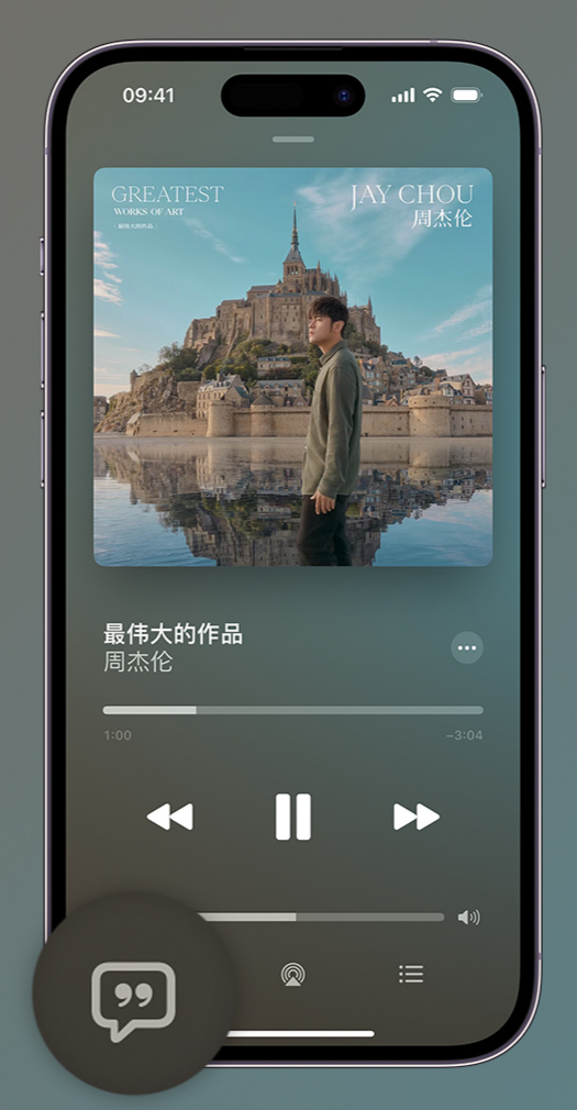 罗定iphone维修分享如何在iPhone上使用Apple Music全新唱歌功能 