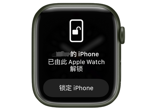 罗定苹果手机维修分享用 AppleWatch 解锁配备面容 ID 的 iPhone方法 