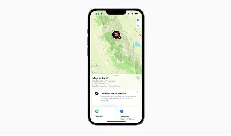 罗定苹果14维修分享iPhone14系列中 FindMy功能通过卫星分享位置方法教程 