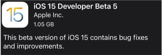 罗定苹果手机维修分享如何升级到iOS15.0 beta5 